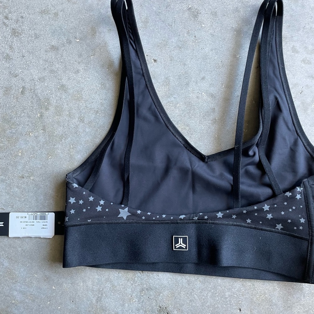 Ultracor for Bandier Confetti Stars Black Sports Bra Size Small - Picture 4 of 4